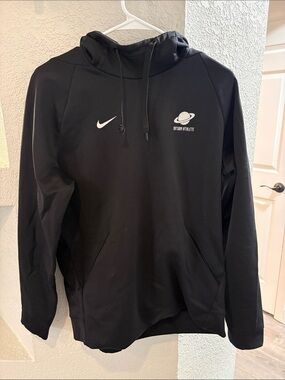 Nike Black Hoodie - Athletic Mock Neck